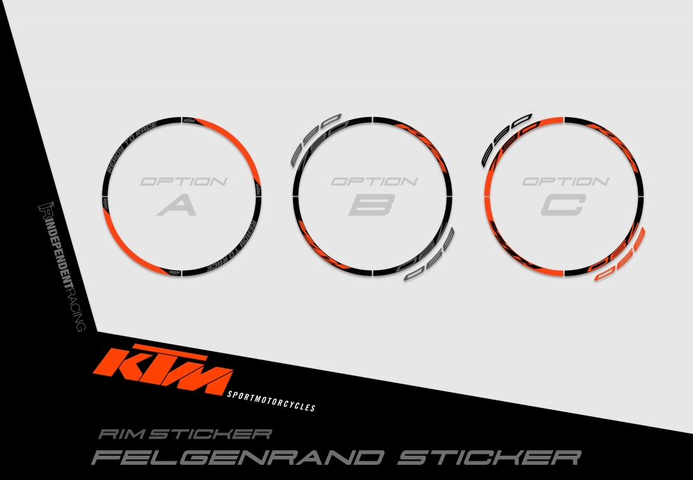 KTM Duke 790/890 | Decal Factory 2B |  Rimsticker