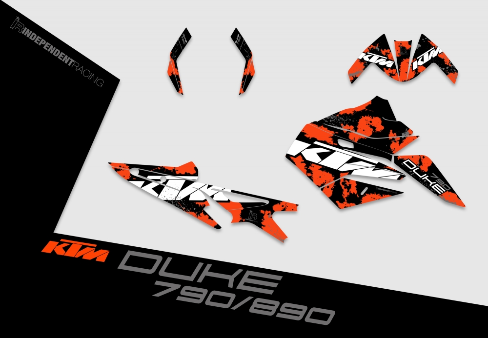 KTM Duke 790/890 | Dekor Factory 3B | 2D-Ansicht