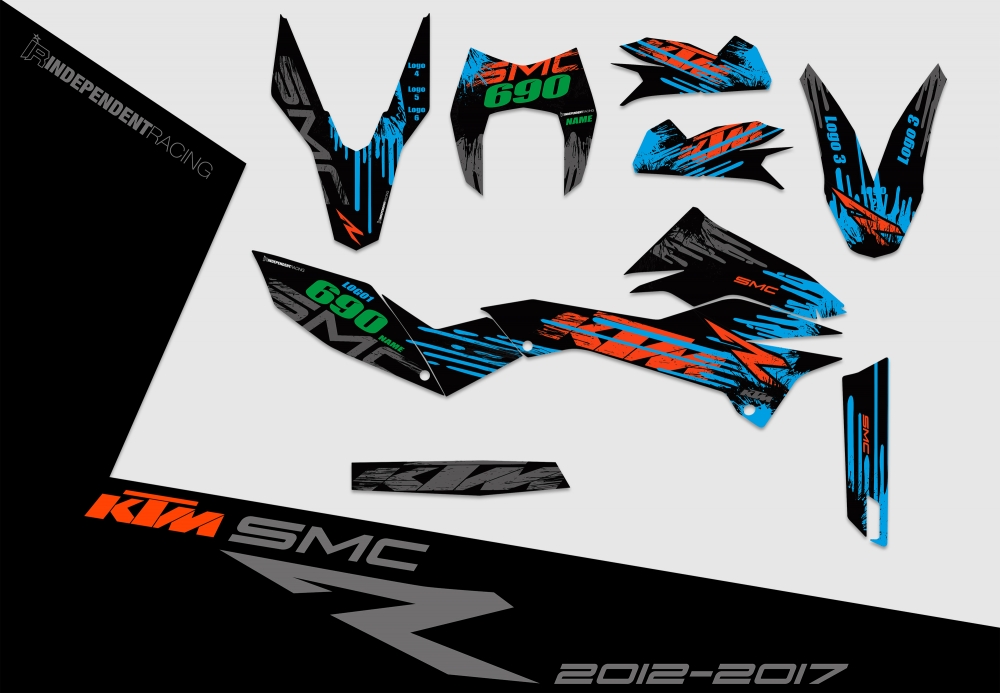 KTM 690 SMCR 2008 - 2017 | Decal Works 2B | 2D view