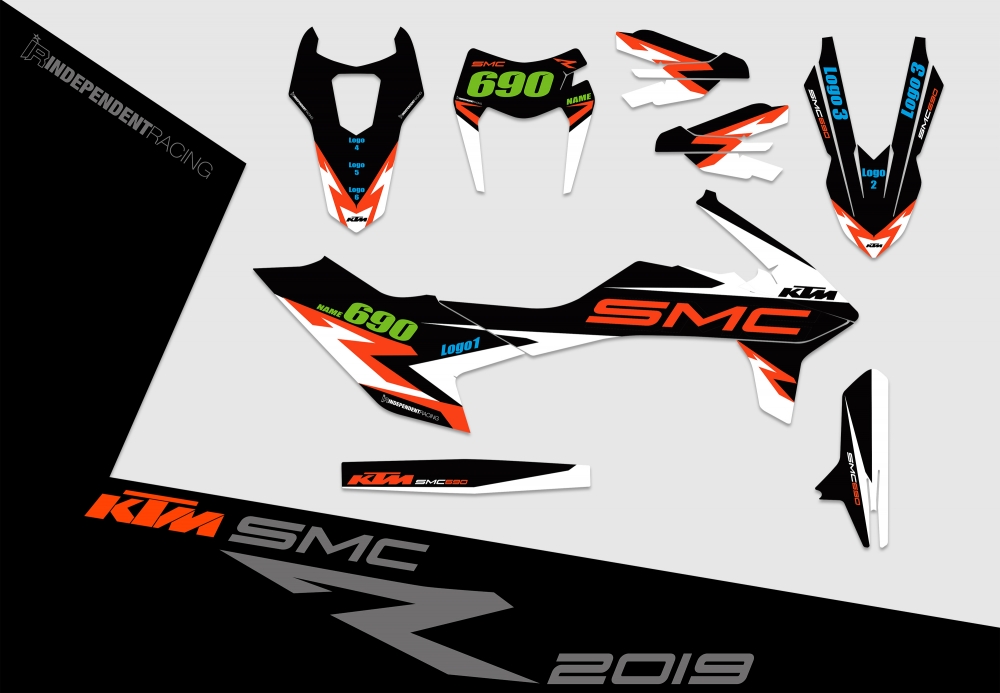 KTM 690 SMCR 2019 | Factory 3A Decal 2D