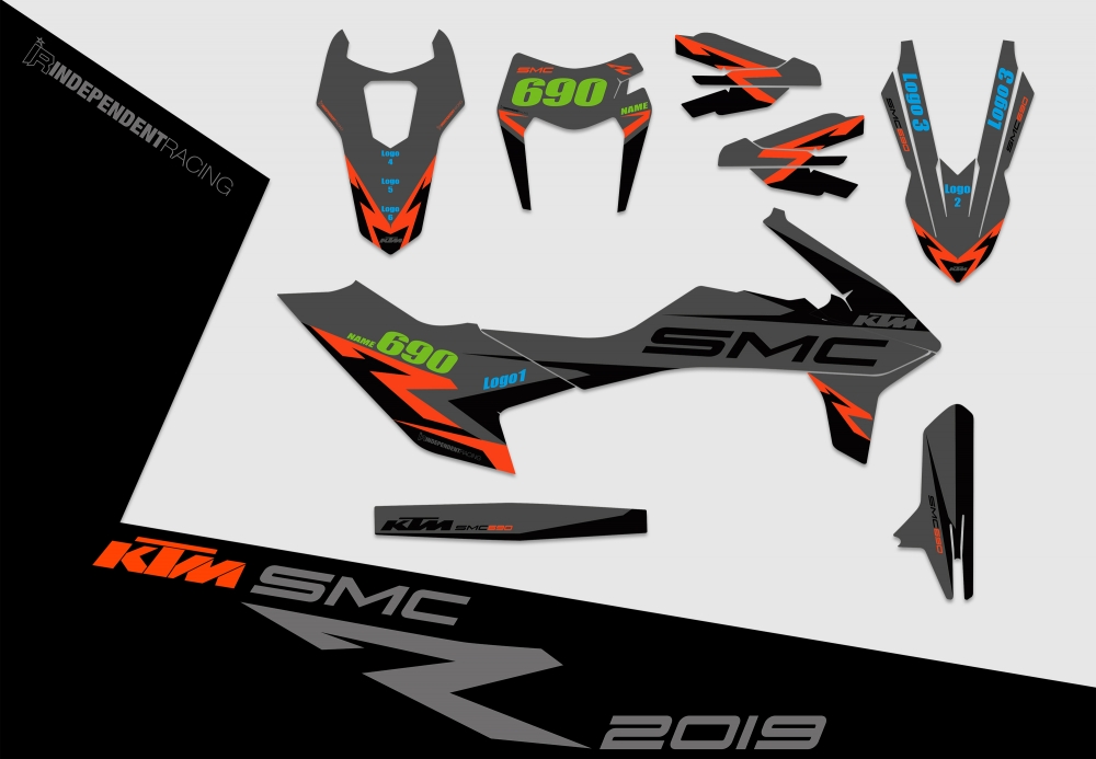KTM 690 SMCR 2019 | Factory 3B Decal 2D