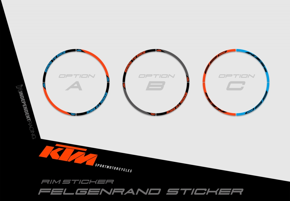 KTM 690 SMCR from 2019 | Decal Works 2B |  Rimsticker