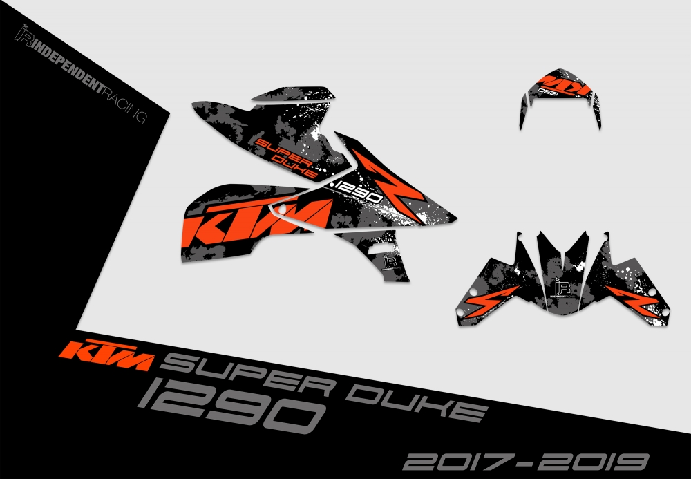 KTM Superduke 1290 2017 - 2019 | Decal Factory 3A | 2D view