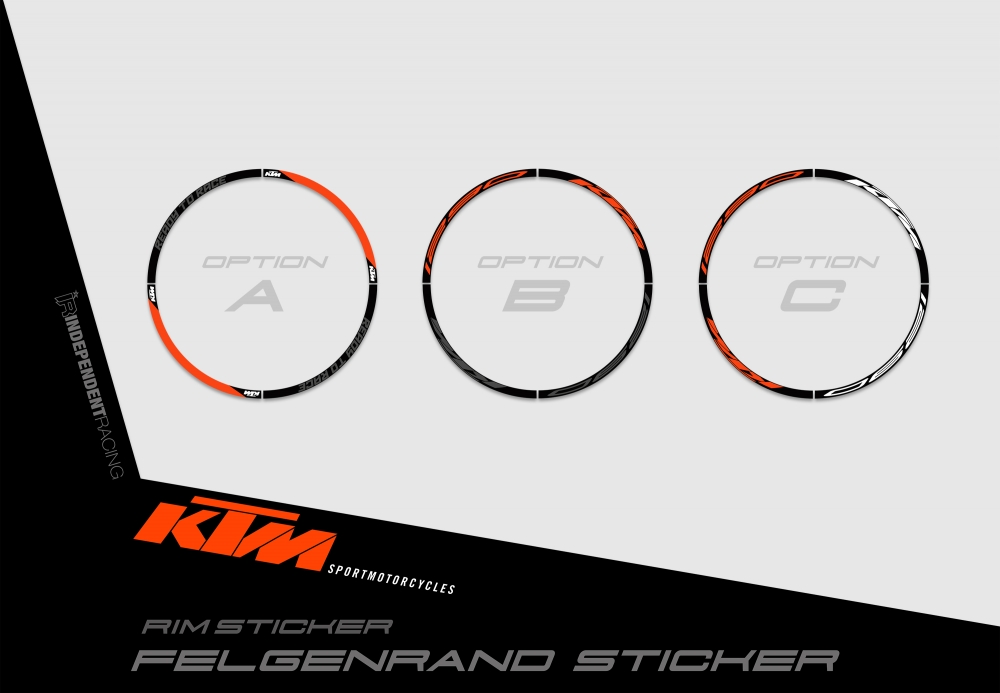 KTM Superduke 1290 2017 - 2019 | Decal Factory 3A |  Rimsticker