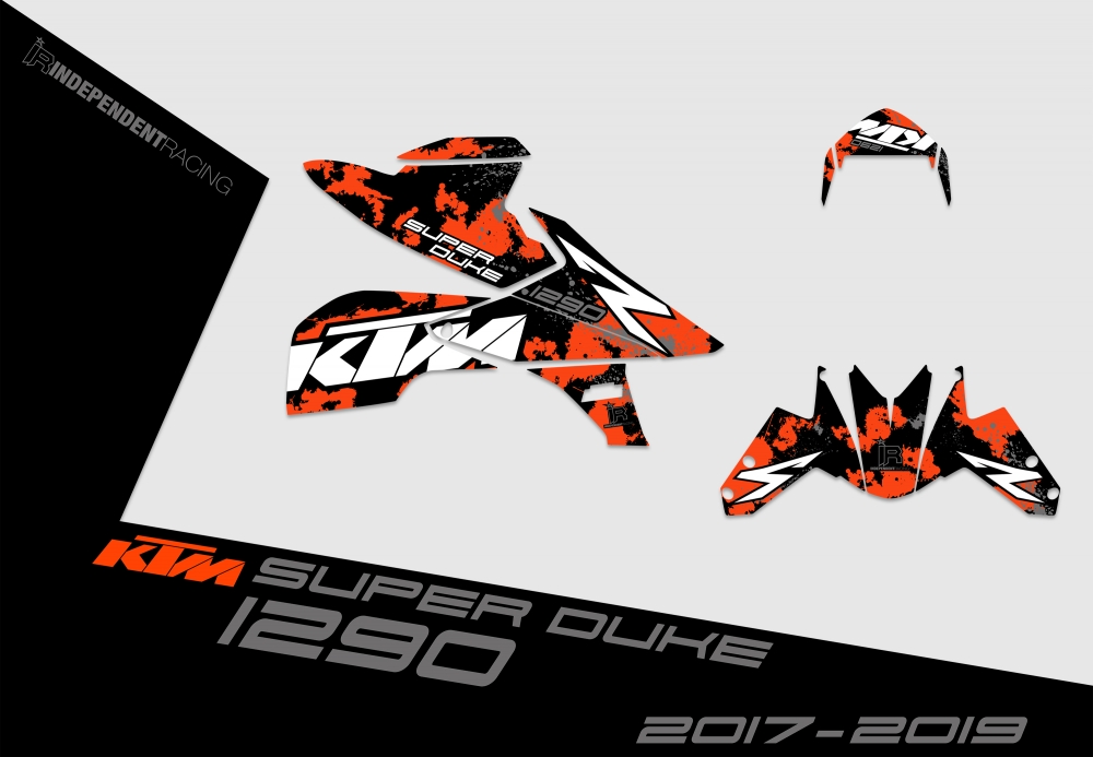 KTM Superduke 1290 2017 - 2019 | Dekor Factory 3B | 2D-Ansicht