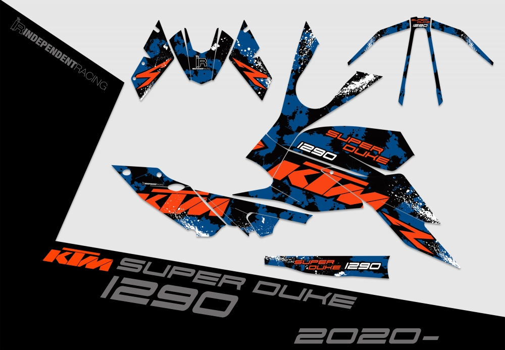 KTM Superduke 1290 ab 2020 | Dekor Factory 3B | 2D-Ansicht
