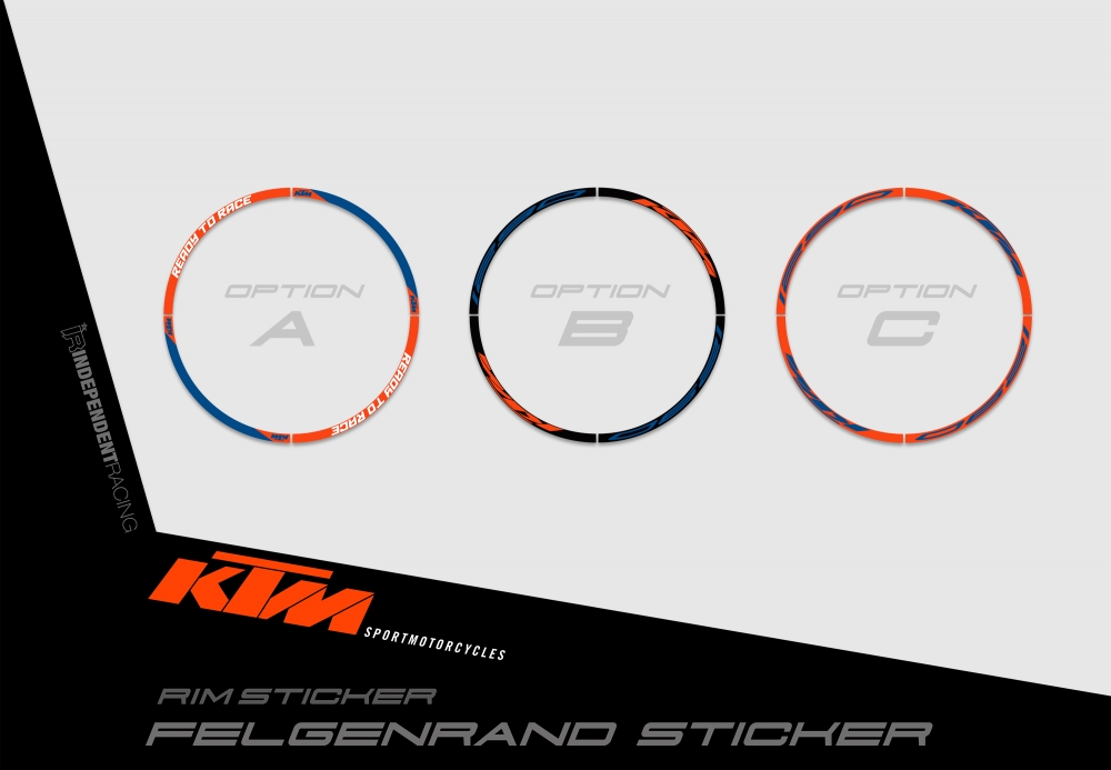 KTM Superduke 1290 from 2020 | Decal Stock 3B |  Rimsticker