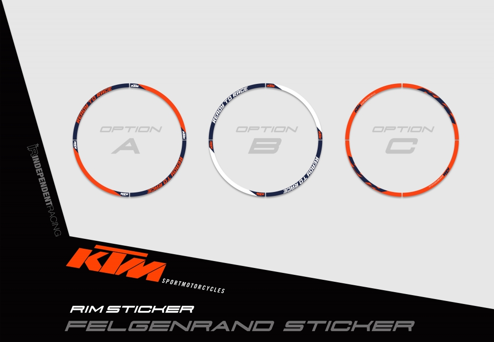 KTM 690 SMC/SMCR 2008 - 2017 | Decal Works 3B |  Rimsticker