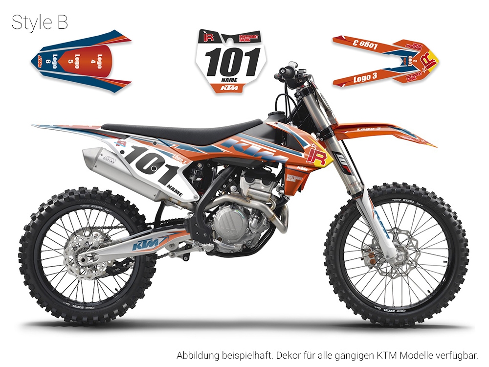 KTM EXC, EXC-F, SX & SX-F | Decal Factory 1B