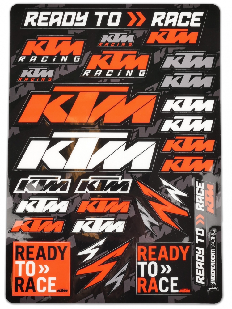 KTM Stickerset | sticker sheet