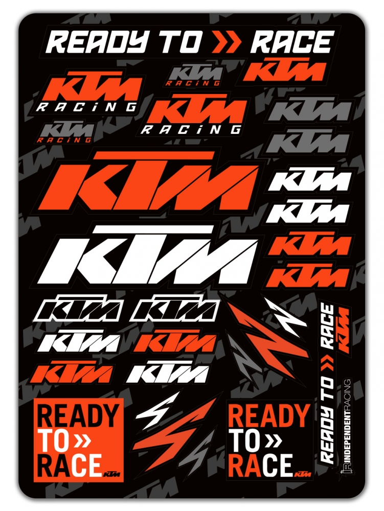 KTM Stickerset | sticker sheet